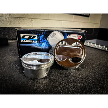 Shiny engine pistons.